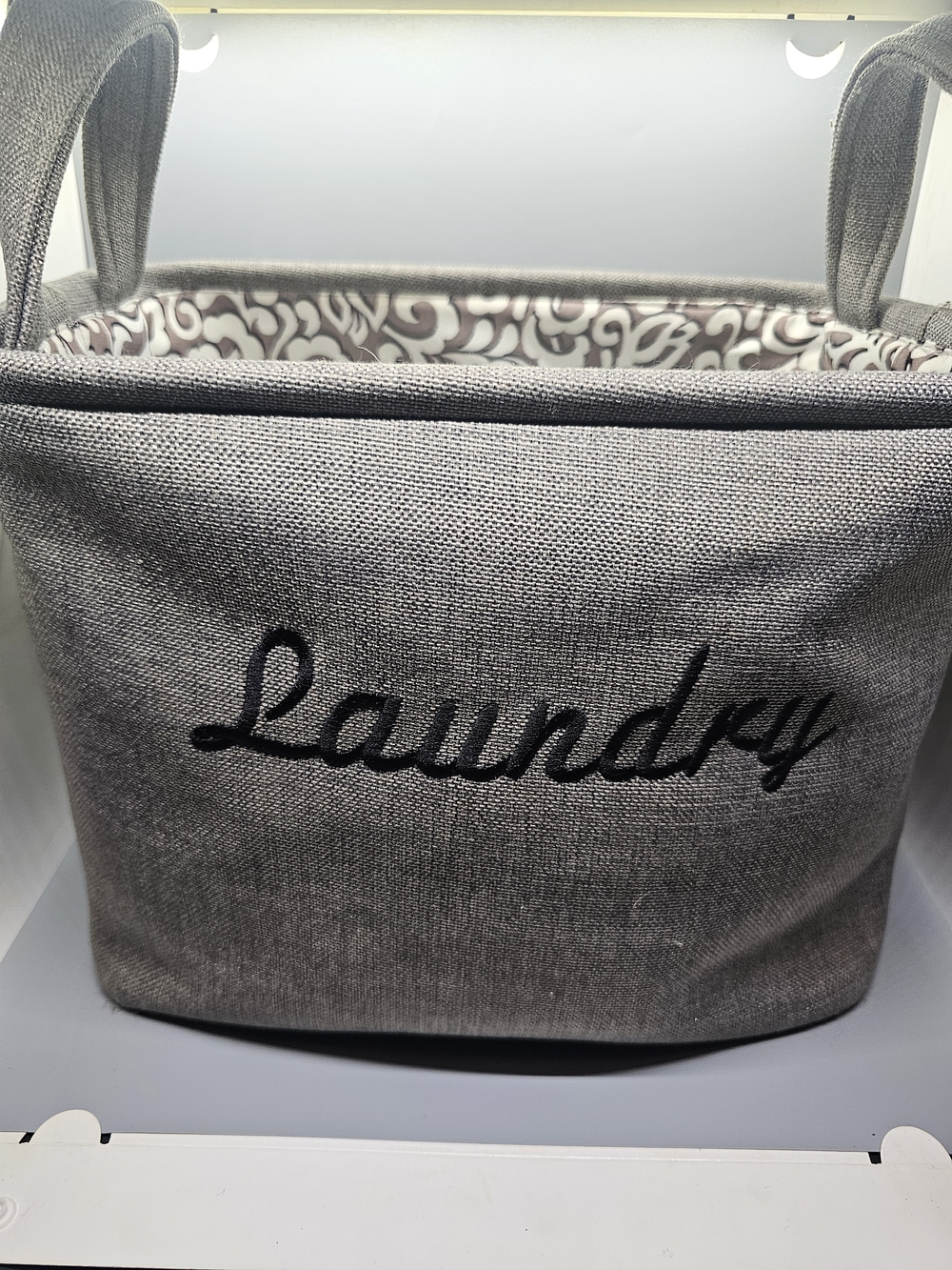 Grey Laundry Basket